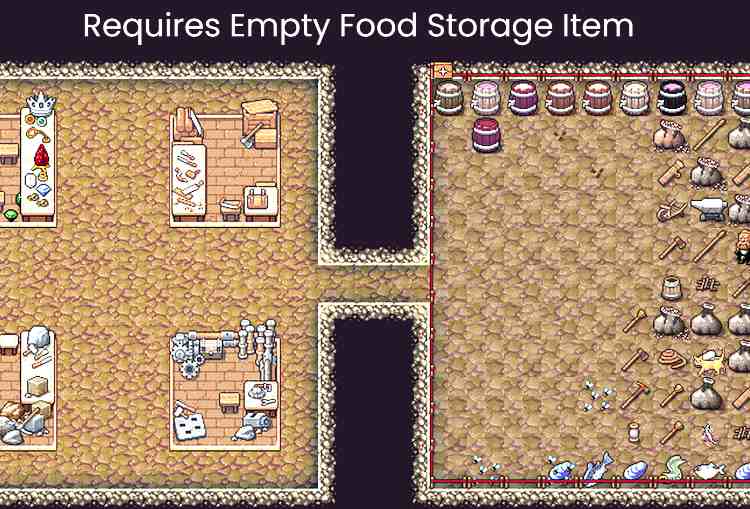 What Is Process of Solving “Requires Empty Food Storage Item Dwarf Fortress”